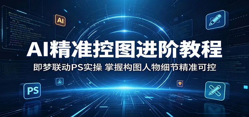 AI精准控图进阶：PS梦联动实操，掌控人物构图细节精准度-91教程库