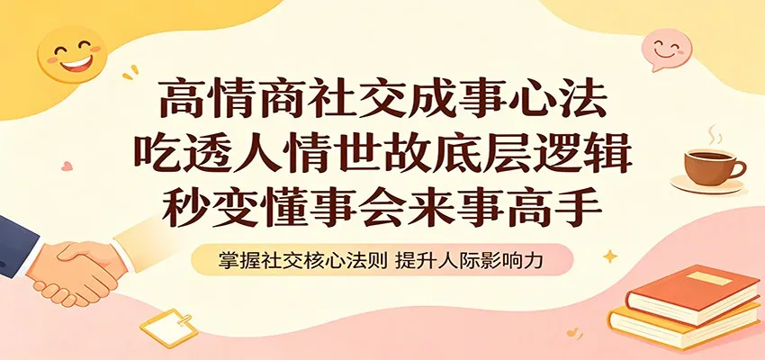 高情商社交成事心法：掌握人情世故底层逻辑，变身懂事会来事高手-91教程库