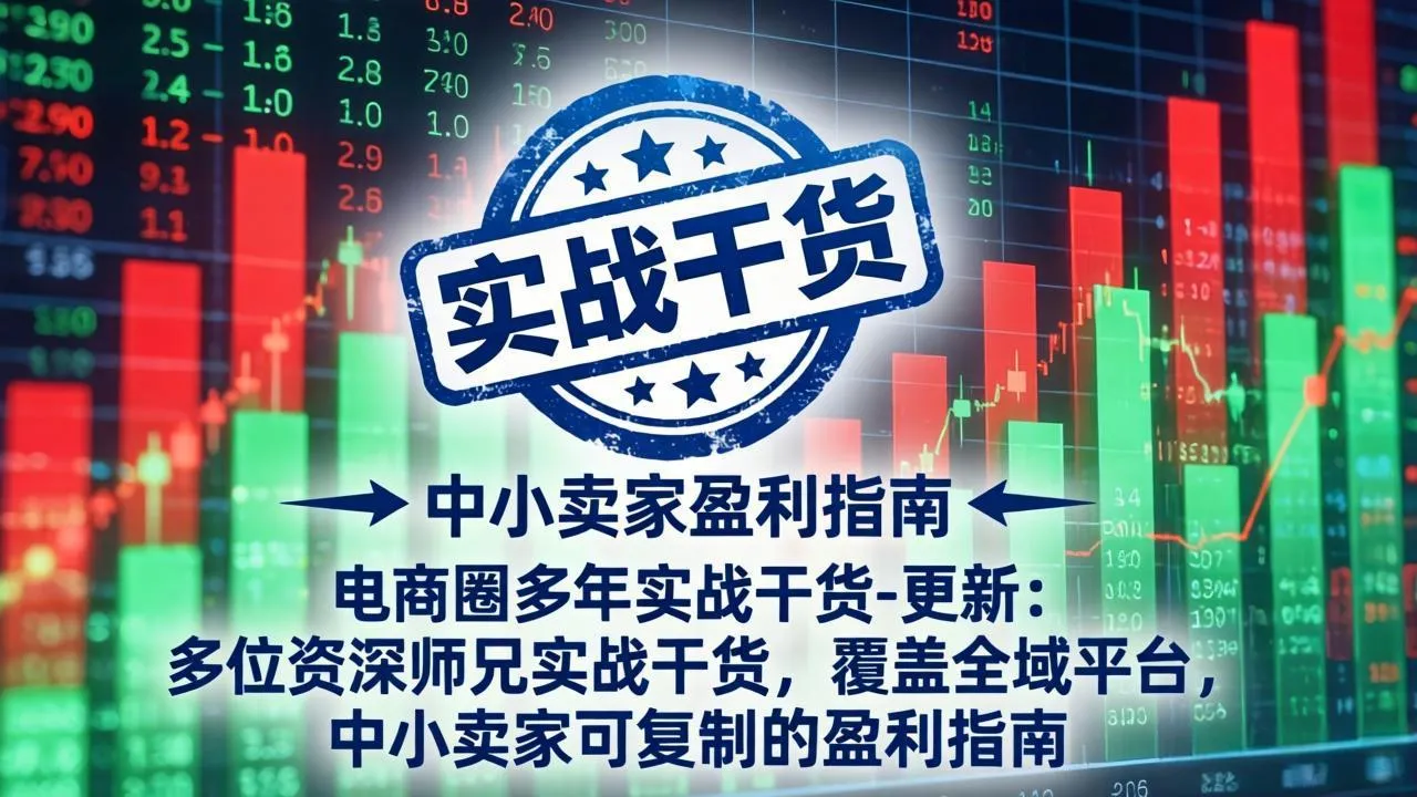 电商圈全域平台实战干货，中小卖家可复制的盈利指南分享-91教程库