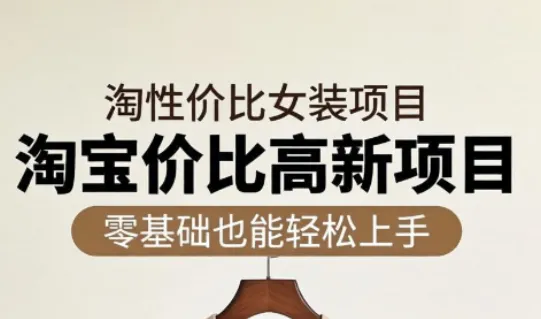 响蚁学苑揭秘淘宝超高价女装项目，开启高收益之旅-91教程库