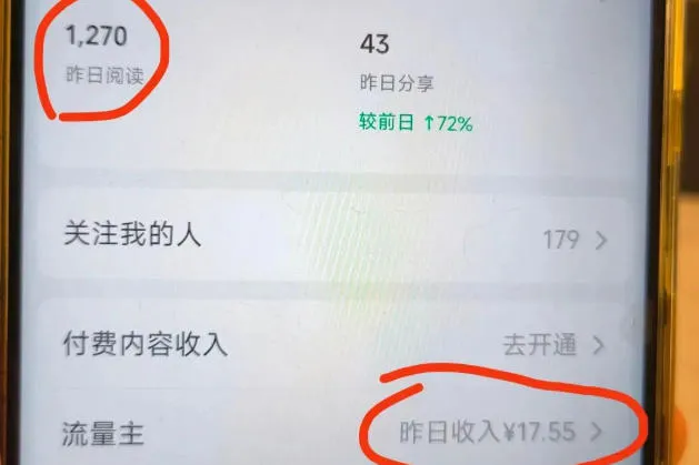 高产值公众号流量主项目陪跑营，发文章-起播放量-收益直接产生