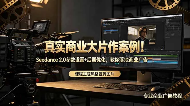 Seedance 2.0参数设置与后期优化,借真实商片案例落地商业广告-91教程库