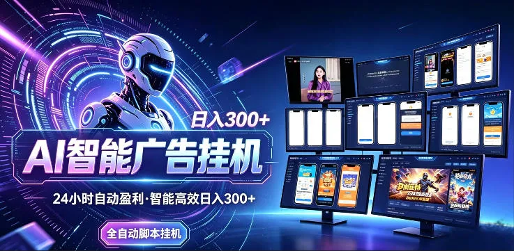 揭秘AI智能广告挂G项目：无需人工，矩阵放大获可观回报-91教程库