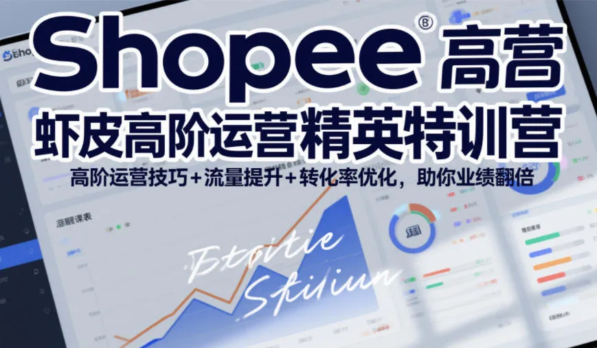 Shopee虾皮高阶运营特训营:流量提升与转化率优化助业绩增长(26年5月更新)-91教程库